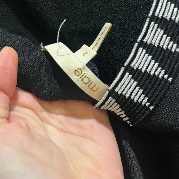 Maje Ruche Geo Pattern Knit Midi Dress
NWT Black Size 2 - Picture 6 of 8